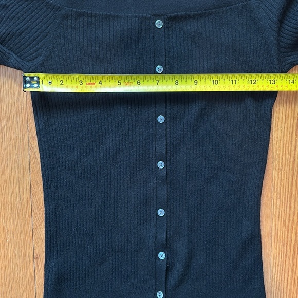 Frame Denim wool blend ribbed off the shoulder sweater - Picture 13 of 15